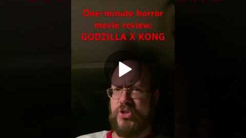 GODZILLA X KONG THE NEW EMPIRE One-minute horror movie review #movie #horrormoviereview #moviereview