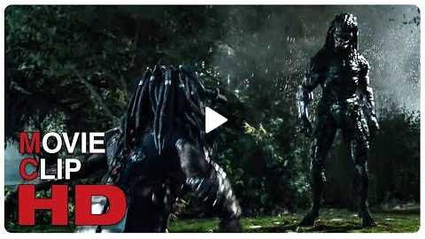 Mega Predator vs Predator - Fight Scene | PREDATOR (2018) Movie CLIP HD