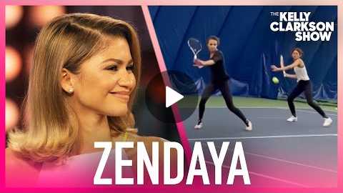 Zendaya Reacts To Hilarious 'Challengers' Training Video With Tennis Stunt Double