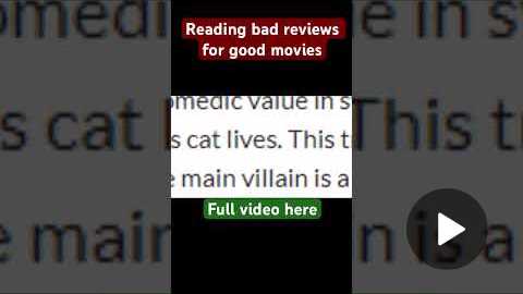Reading Bad Reviews for Good Movies #videoessay #pussinbootslastwish #shorts #funny #movie