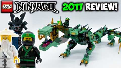 2017 Green Ninja Mech Dragon Review! LEGO Ninjago Movie Set 70612